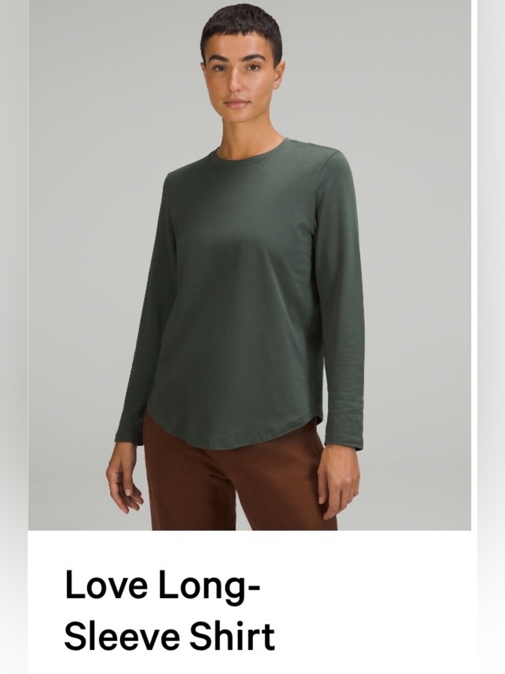 lululemon athletica Crewneck Long-Sleeve Top